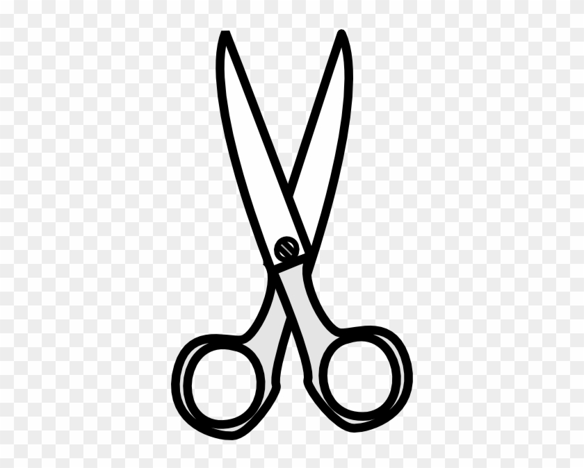 Black & White Scissors Clip Art At Clker - Scissors Black And White #268192