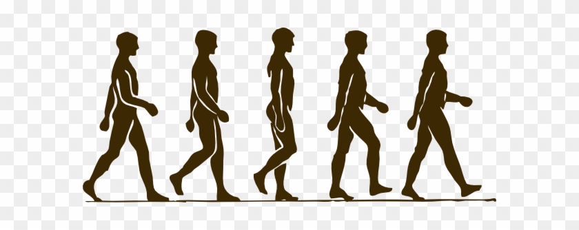 Group Walking Clipart - Silueta Humana Caminando #268218