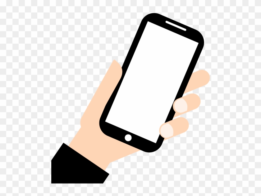 Mobile Device - Phone In Hand Vetor Png #268320