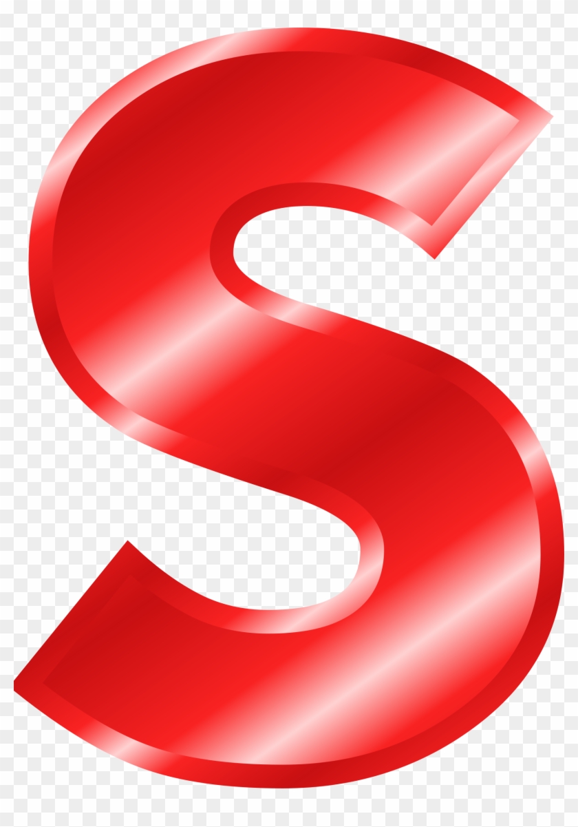 Effect Letters Alphabet Red Clip Art Big Red Letter S Free