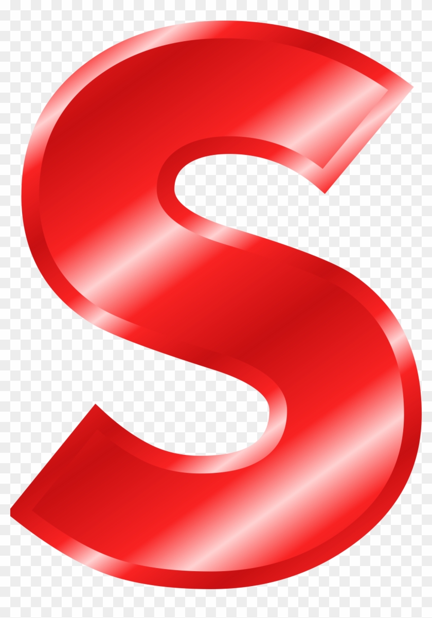 Effect Letters Alphabet Red Clip Art - Big Red Letter S #268343