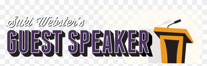 Suki Webster's Guest Speaker - Guest Speaker Clipart #268404