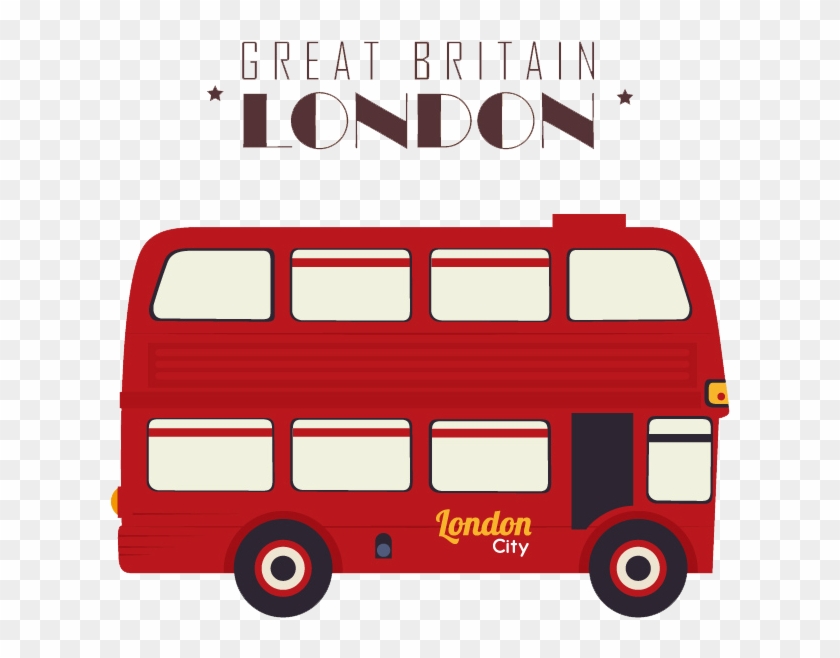 London Double Decker Bus Illustration - Double Decker Bus Png #268412