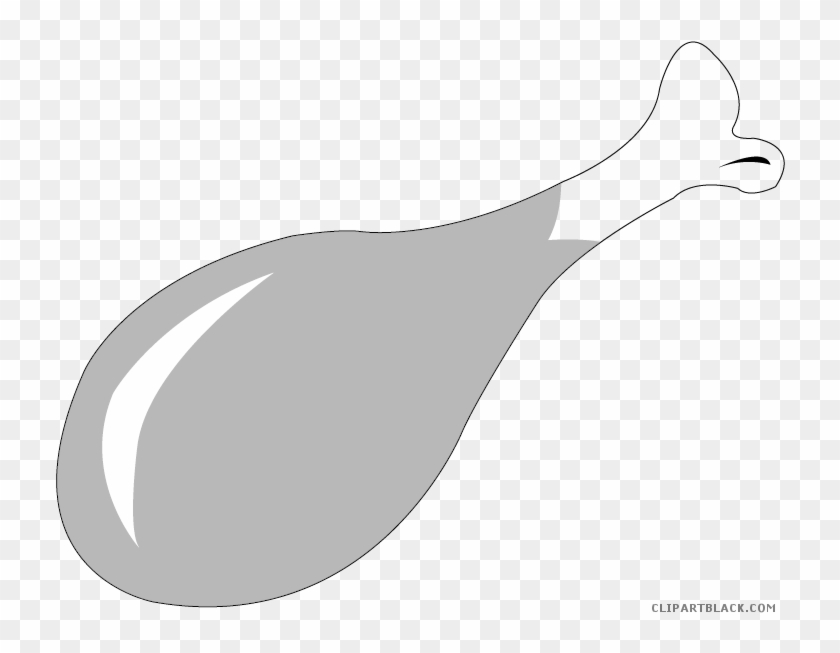 Cartoon Turkey Animal Free Black White Clipart Images - Chicken Wing Clipart #268586