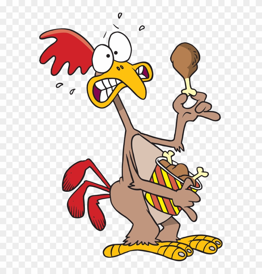 Chicken Eating Chicken Cartoon #268652