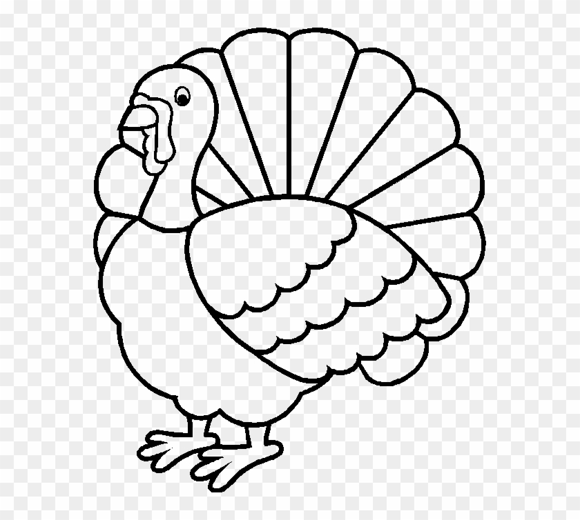 Thanksgiving Turkey Is Happy To Give A Beautiful Fur - Thanksgiving Turkey Coloring Pages #268695