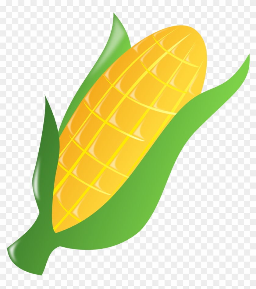 Cornucopia Black White Line Art 555px 56 - Ear Of Corn Clipart #268842