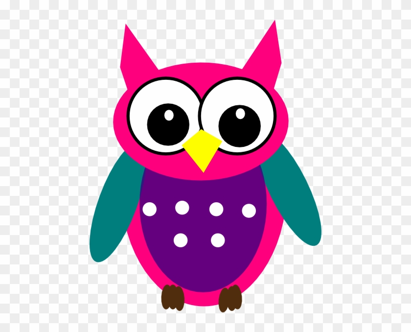 Owl Clipart Turquoise - Turquoise And Pink Owls #268845