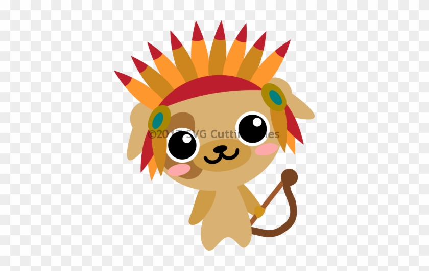 Indian Chief Puppy - Cartoon #268851