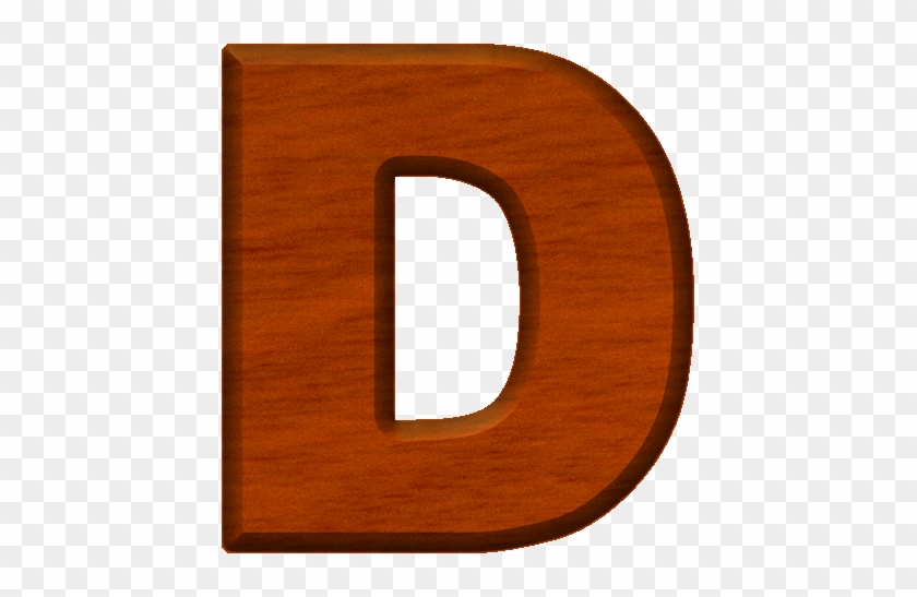 Cherry Wood Letter D - Letter D In Wood - Free Transparent PNG Clipart ...