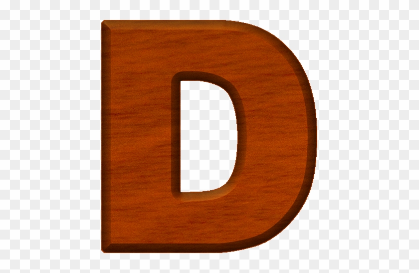 Cherry Wood Letter D - Letter D In Wood #269203