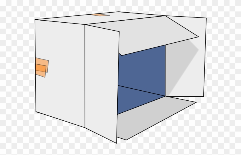 3d Box Fell On Its Side Clip Art At Clker - Box On Its Side #269264