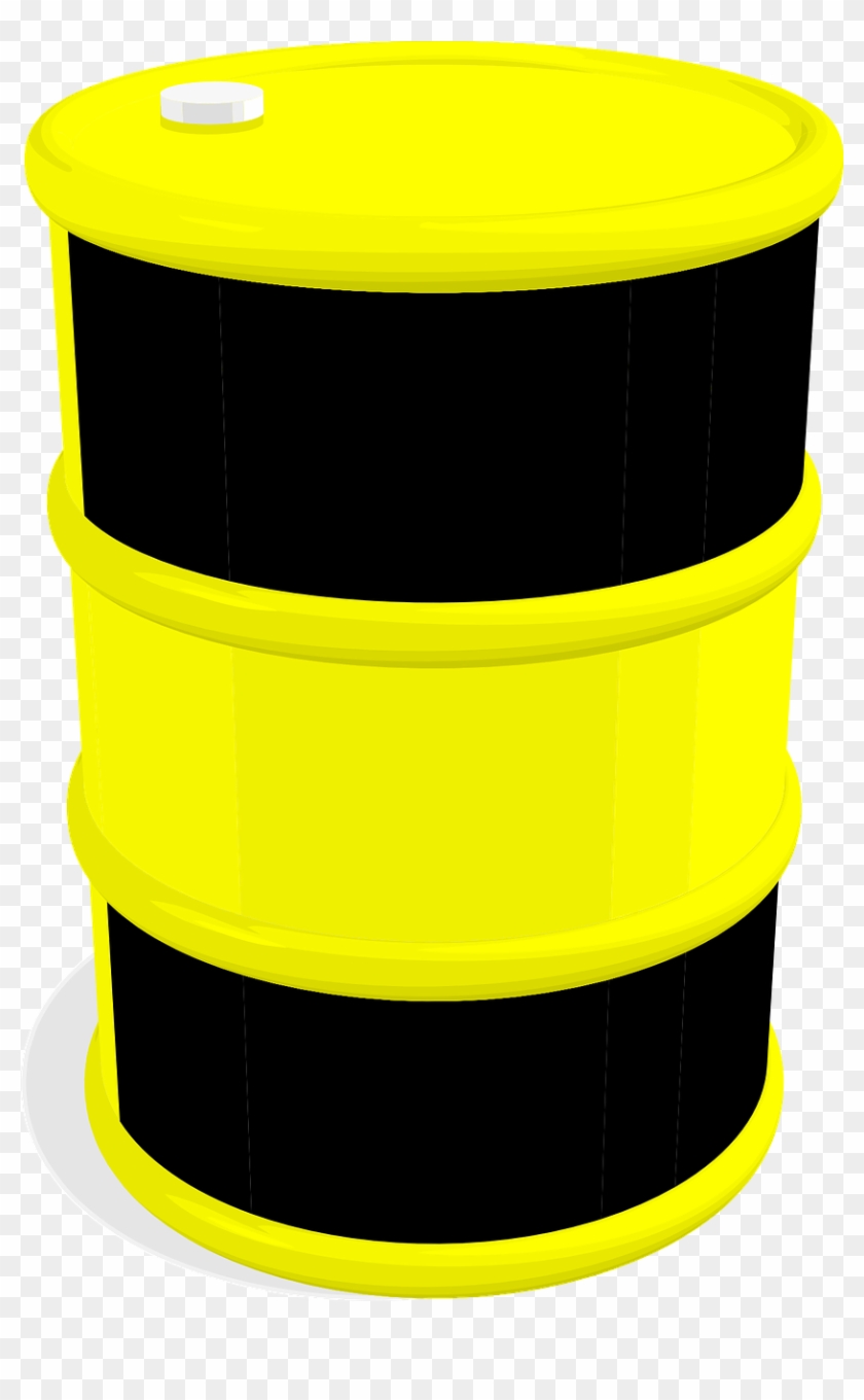 Barrel Clipart Water Drum - Yellow Barrel Png #269319