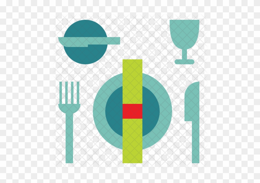 Dinner Plate Icon - Graphic Design #269375