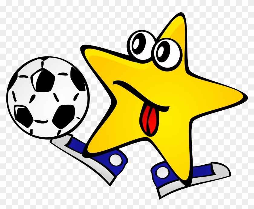 Big Image - Soccer Yellow Star 1 25 Magnet #269580