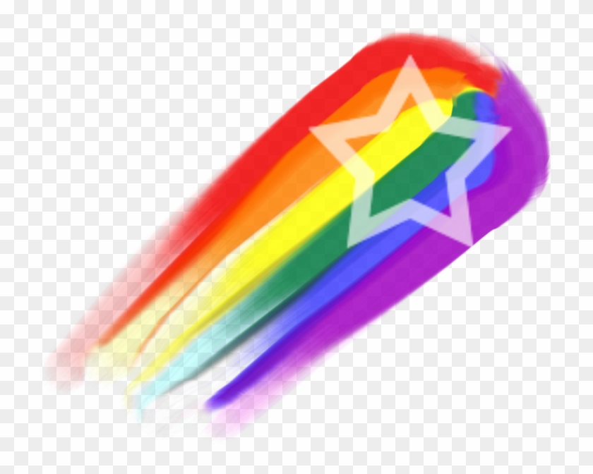 Rainbow Shooting Star By Alfier15000 On Clipart Library - Rainbow Shooting Star Png #269596