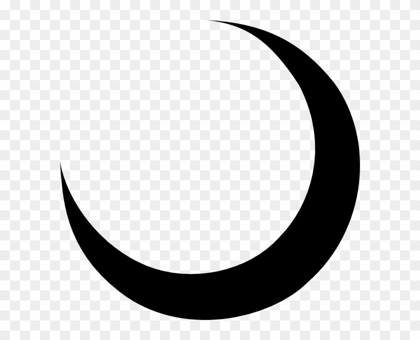 Black Crescent Moon Clip Art Tribal Crescent Moon Tattoo - Circle #269610