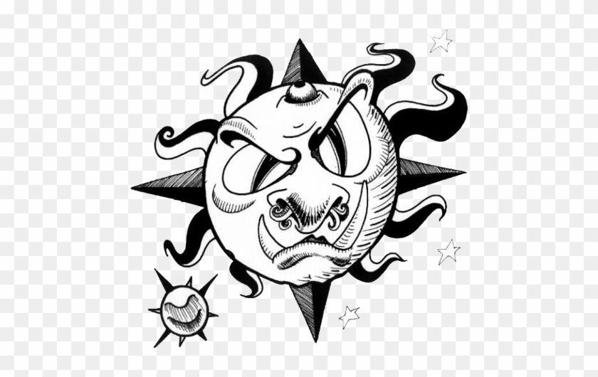 Moon Star Tattoos High Quality Photos And Flash Designs - Tattoo #269641