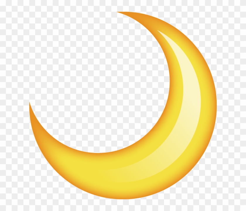 Moon Emoji Clipart - Crescent Moon Emoji Png #269646