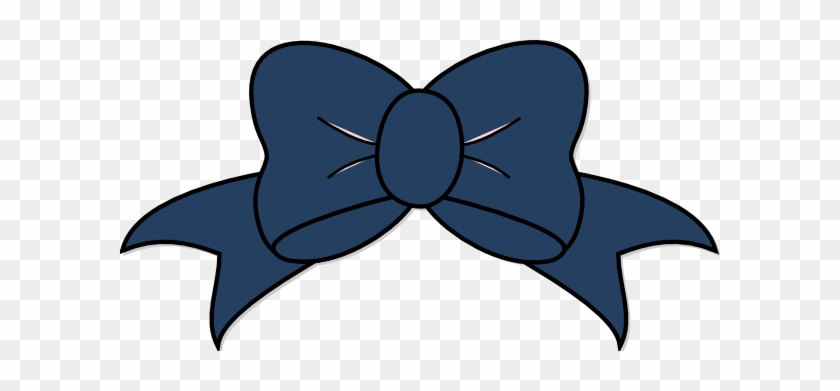 Dark Blue Bow Clip Art At Clipart - Navy Blue Bow Clipart #269682