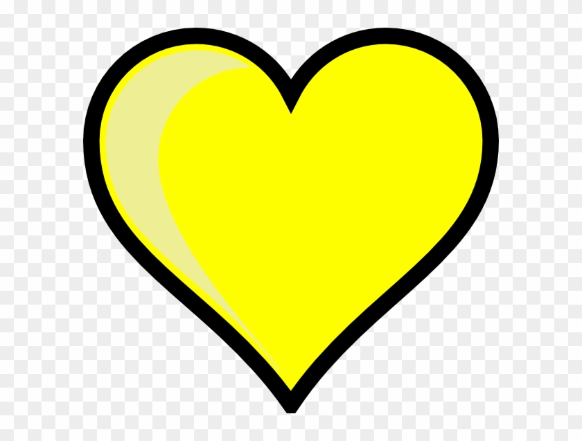 Yellow Heart Clip Art At Clker - Yellow Heart #269759