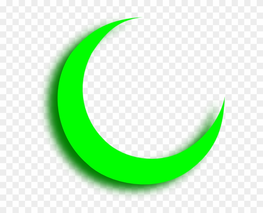 Green Crescent Moon Png #269774