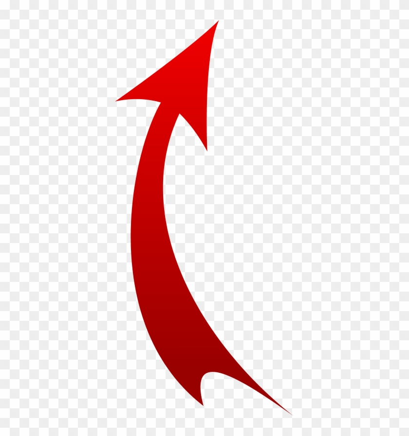 Rawheights Beats - Curve Red Arrow Png #269780