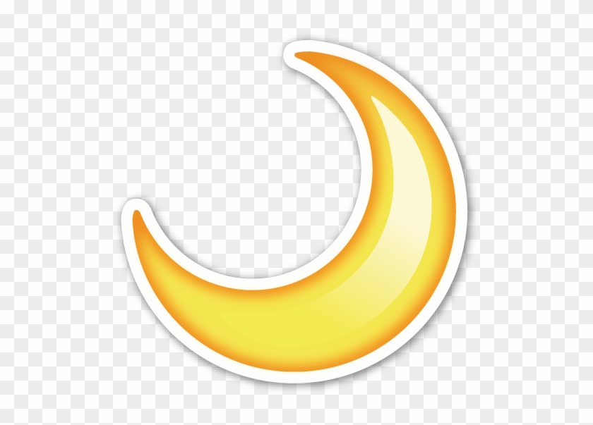 Crescent Moon - Crescent Moon Emoji Png #269800