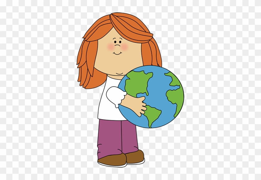 Earth Border Clip Art - Girl Playing With Doll Clipart #269805