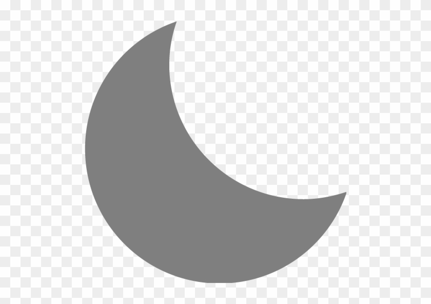 Moon Clipart Gray - Moon Icon Gray Png #269808