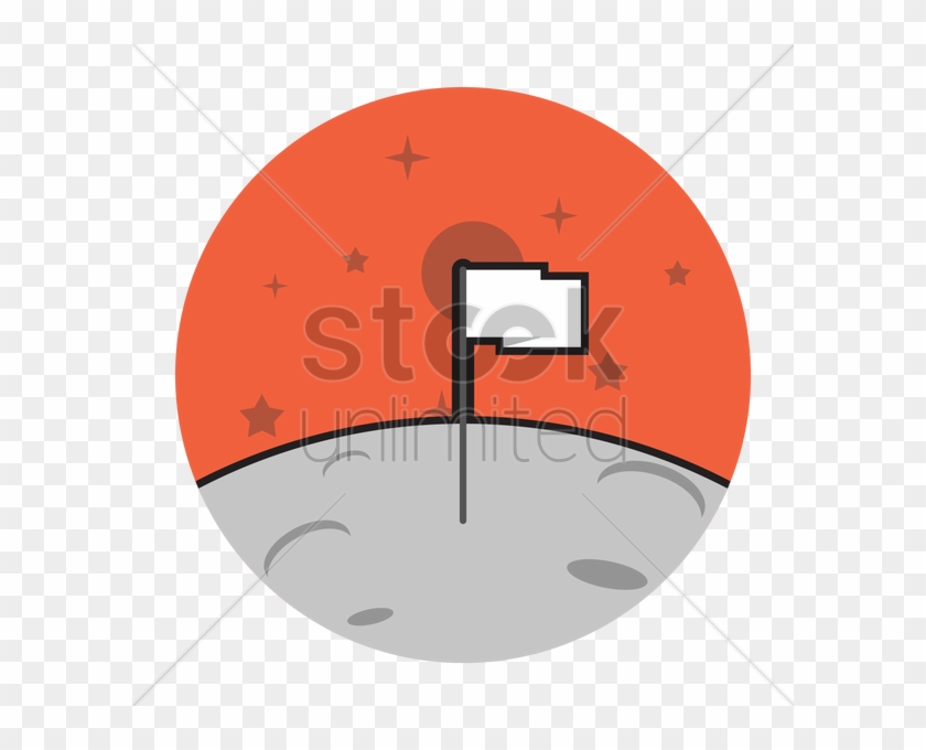 Moon Landing Clipart - Circle #269842