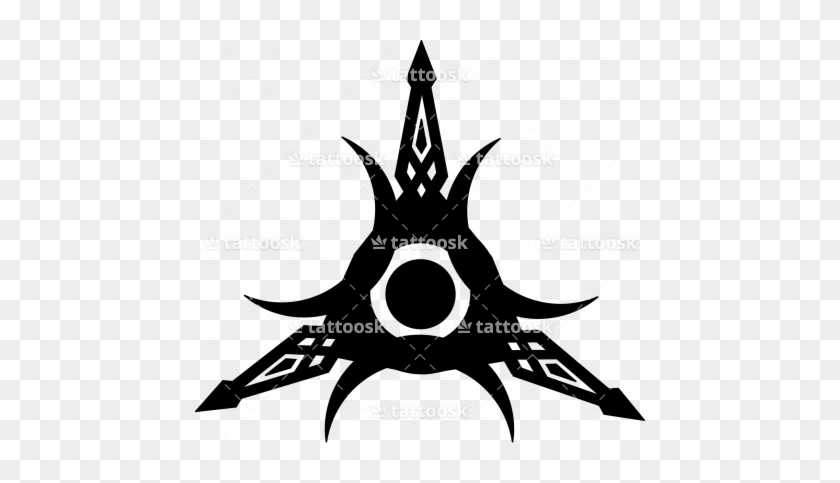 Tribal Crescent Moon Sun Star Tattoo - Sun Moon Star Symbol #269895