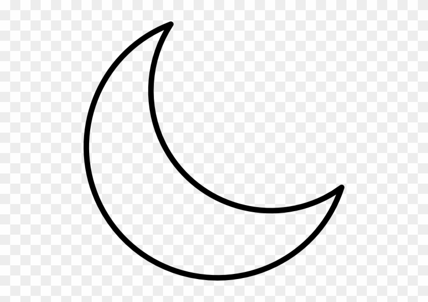 Half Moon Png File - Half Moon Outline #269904