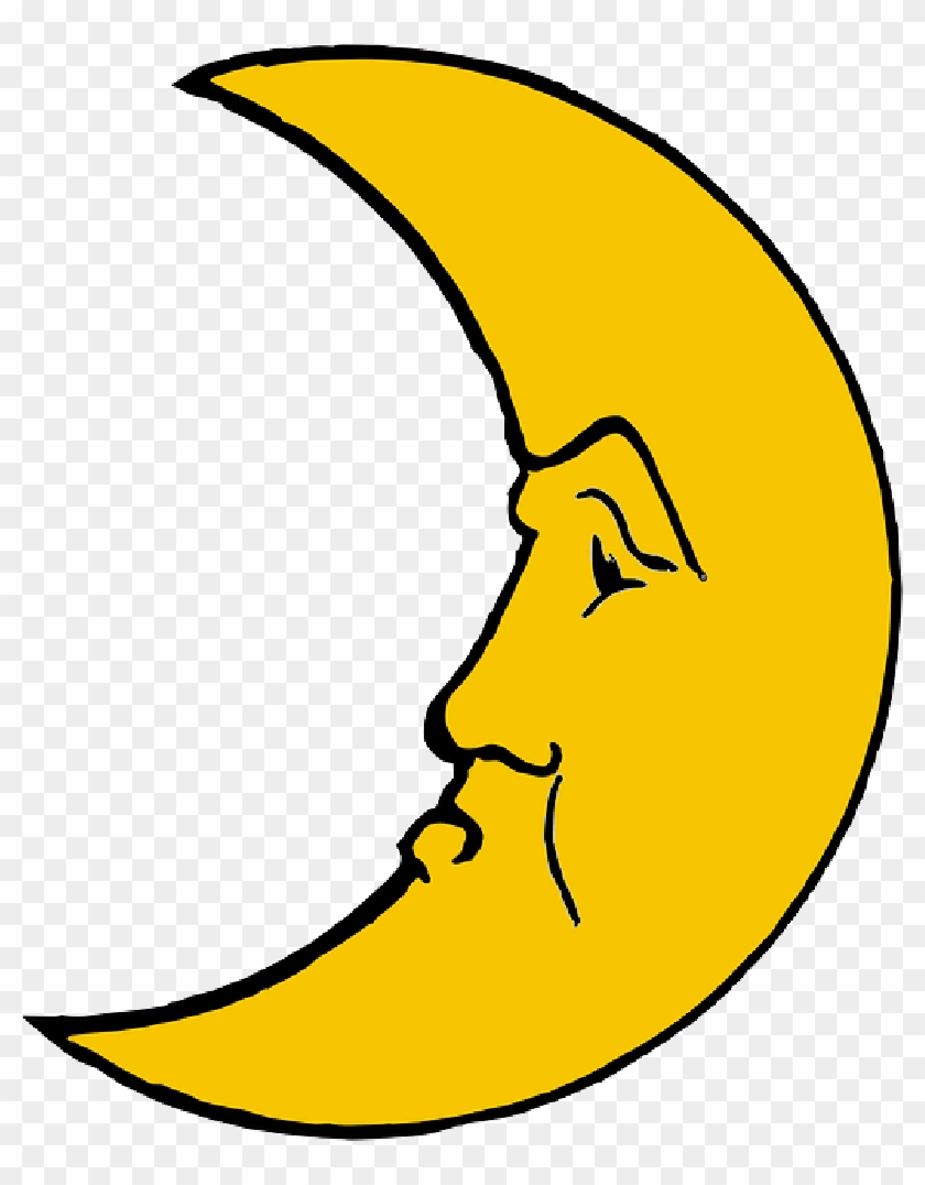 Free Image On Pixabay - Crescent Moon Cartoon #269948