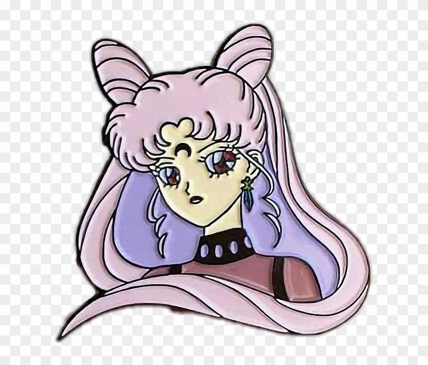 Aesthetic Vaporwave Seapunk Sailormoon Purple Black - Aesthetic Sailor Moon Transparent Png #269999