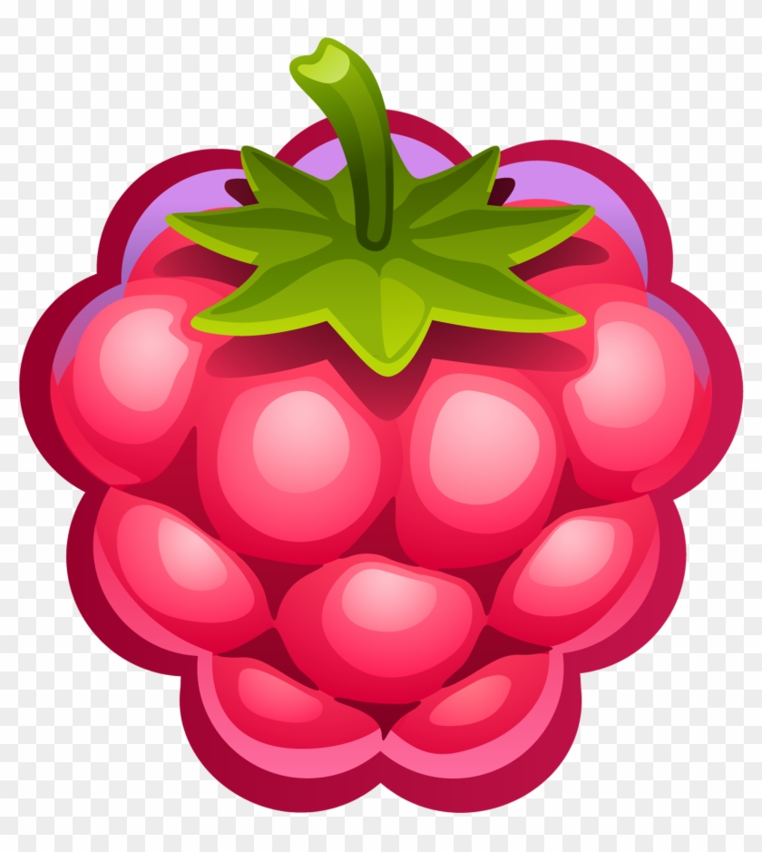 Clipart Of Fruit, Consist And Fruit For - Raspberry Clipart #270183
