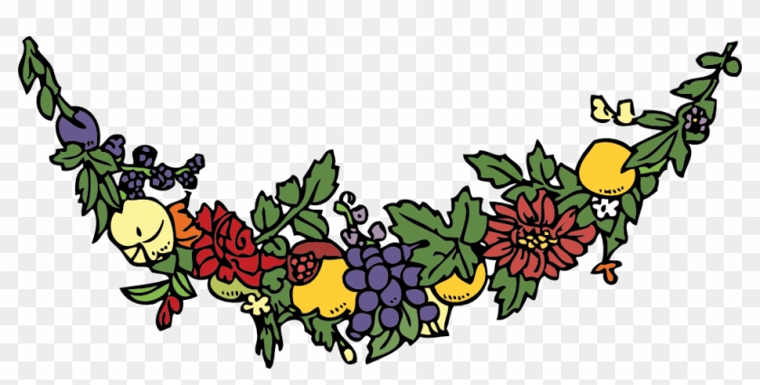 Flower And Fruit Festoon - Festoon Meaning #270185