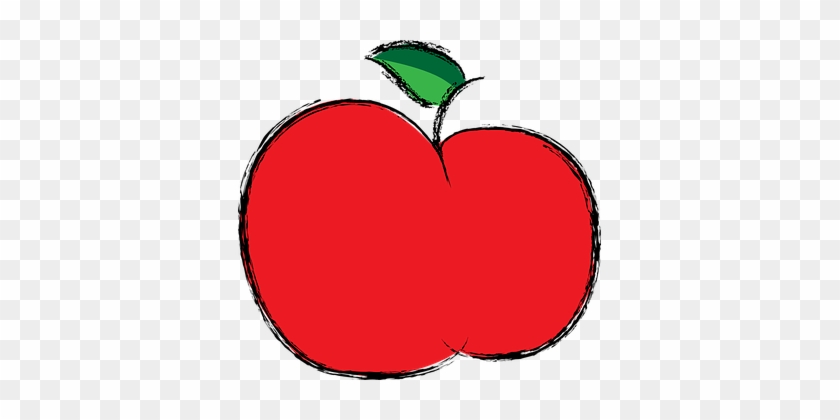Apple Red Fruit Food Eat Color Fresh Apple - Apple Fruit To Color #270193