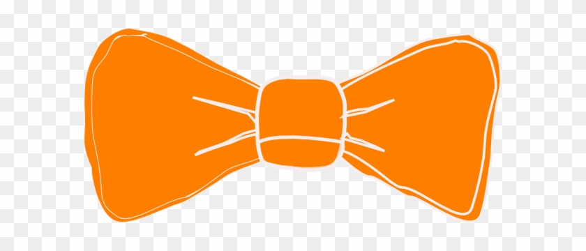 Orange Bow Tie Clip Art - Orange Bow Tie Vector #270241