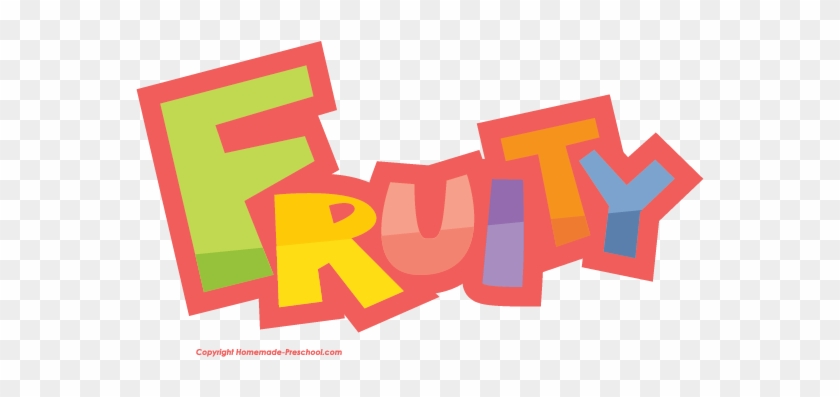 Home Free Clipart Fruit Fruity Word - Fruit Word Png #270244