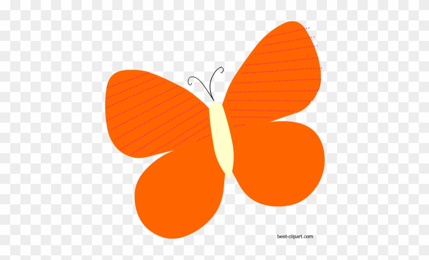 Orange Butterfly Clip Art - Clip Art #270251