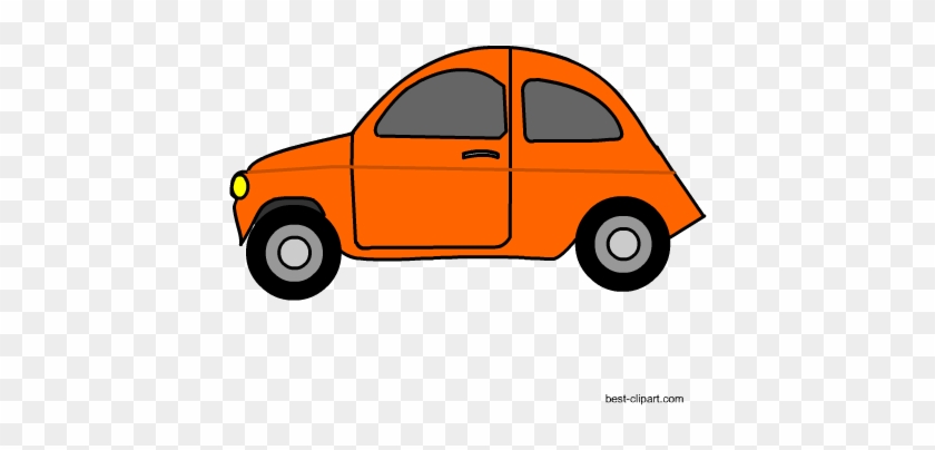 Cute Orange Car Clipart - Clip Art #270257