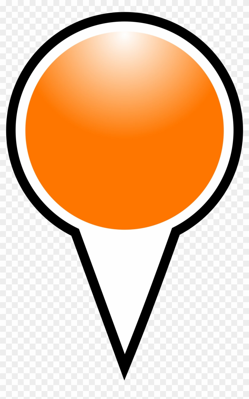 Squat Marker Orange Png Images - Push Pin Logos Png #270261