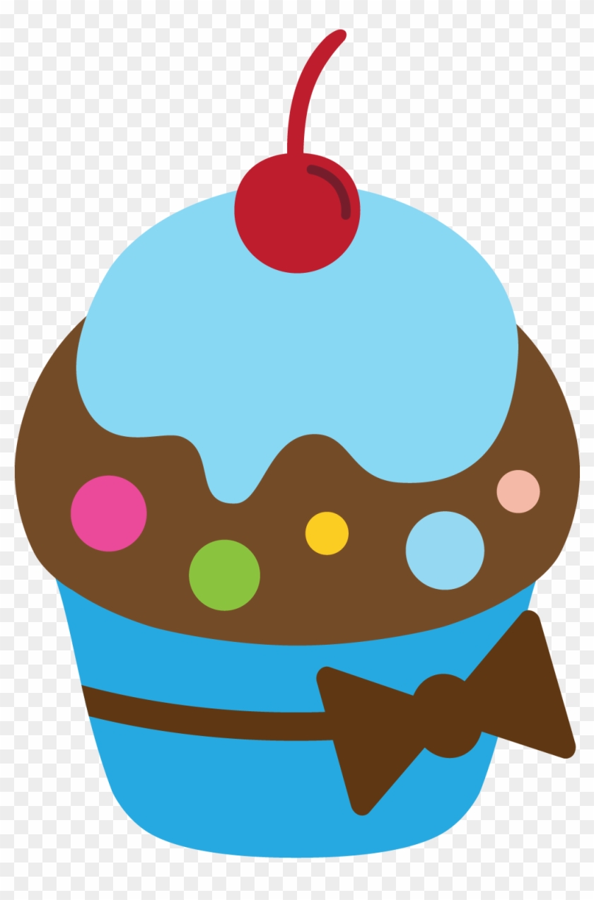 Patterns - Blue Cupcakes Clip Art #270283