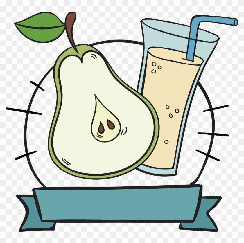 Juice European Pear Clip Art - Juice European Pear Clip Art #270506