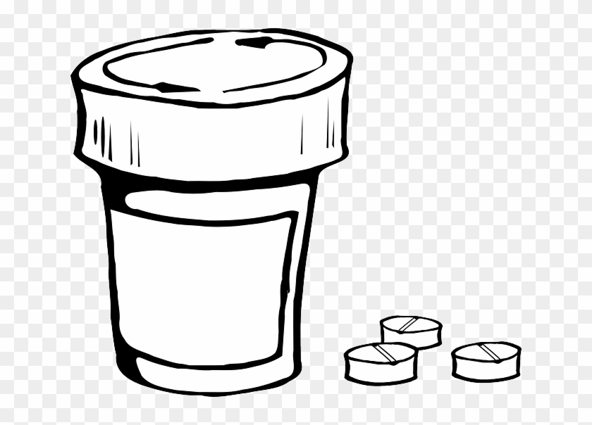 Clip Art Prescription Drugs Clipart - Draw A Pill Bottle #270508