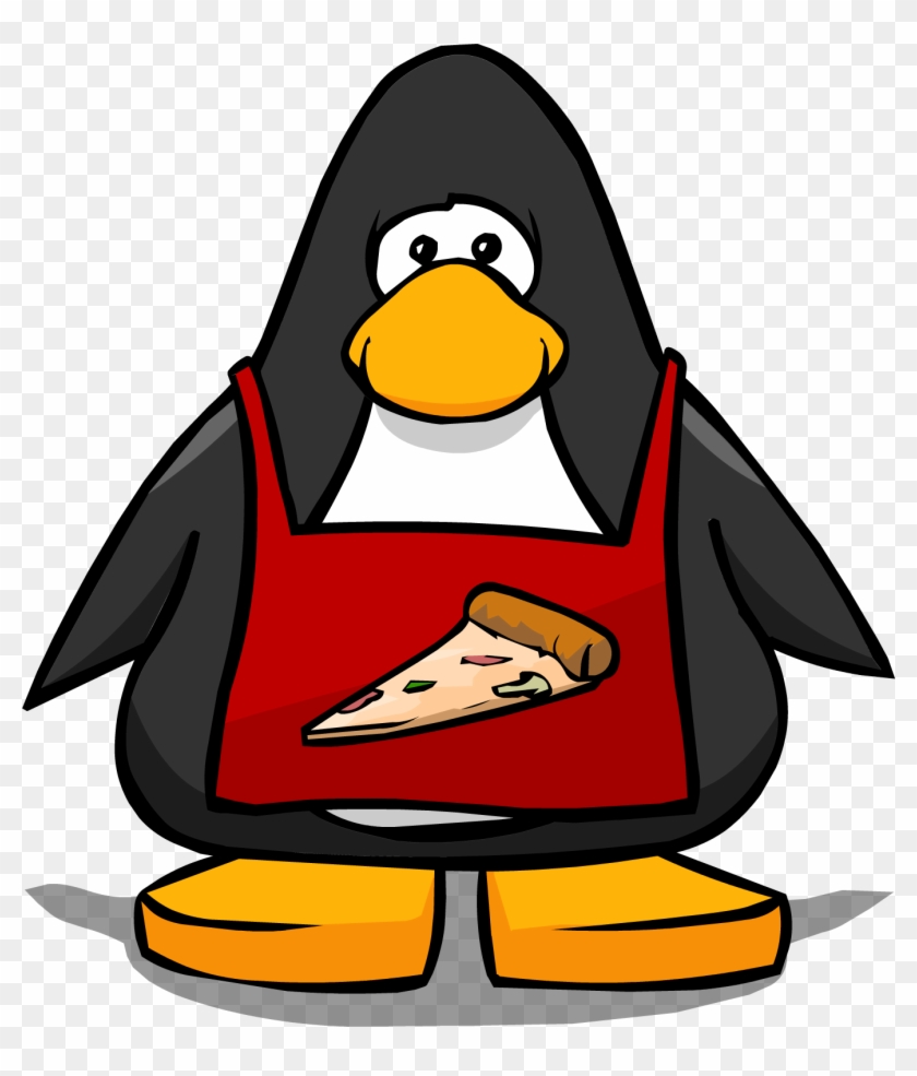 Pizza Apron Cutout - Club Penguin Black Belt #270513