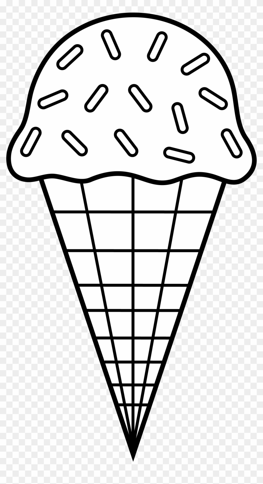 Ice Cream Clip Art Black And White Ice Cream Coloring Pages Free Transparent Png Clipart Images Download