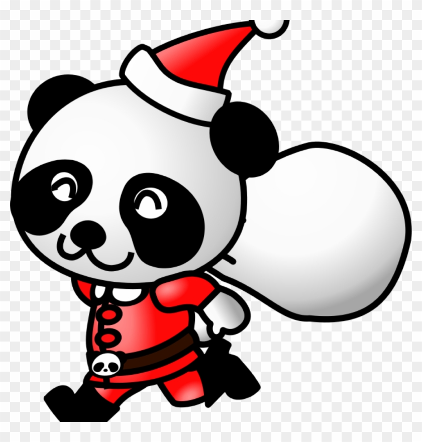 Animated Christmas Clipart Christmas Clipart And Animations - Panda Santa Claus Christmas Xmas An Round Ornament #270731