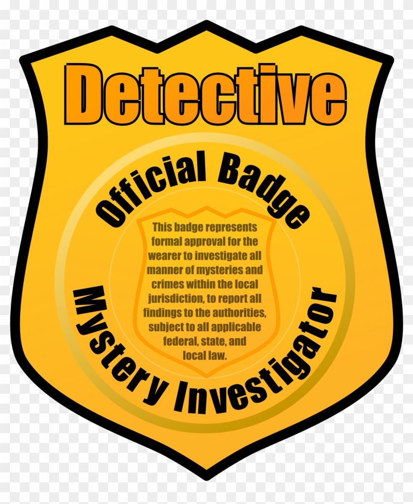 Clipart - Clipart Detective Badge #44750